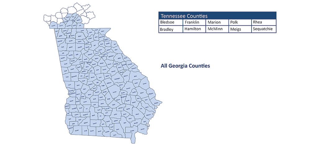 Network Area Map-SimpleCare 2021